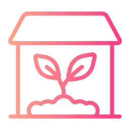 Green house icon