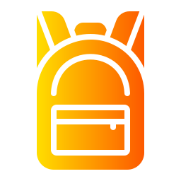 bolsa para la escuela icono