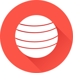 Yoga ball icon