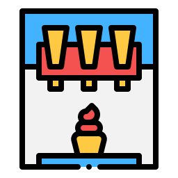 Ice cream machine icon