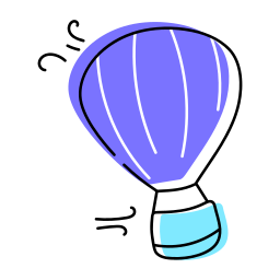 Hot air ballon icon