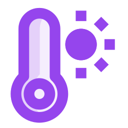 gorąca temperatura ikona
