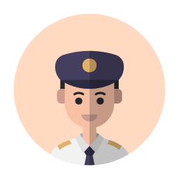 avatar piloto icono