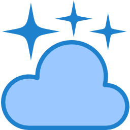 Cloudy night icon