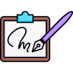 handtekening icoon
