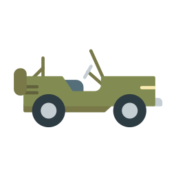 Military jeep icon