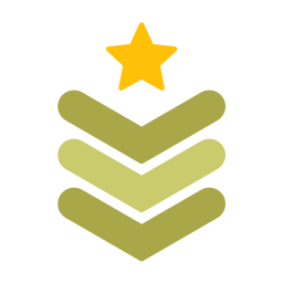 stopień wojskowy ikona