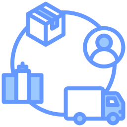 Distribution network icon