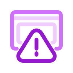 Warning browser icon