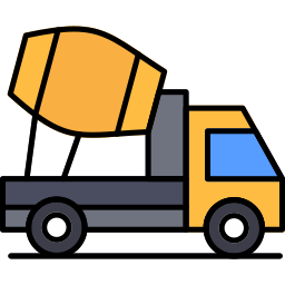 Concrete mixer icon