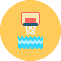 Water basketball icon