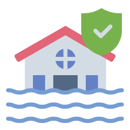 Flood insurance icon