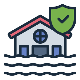 seguro contra inundaciones icono
