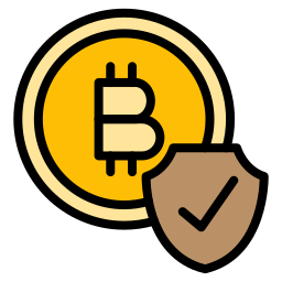 bezpieczeństwo bitcoina ikona