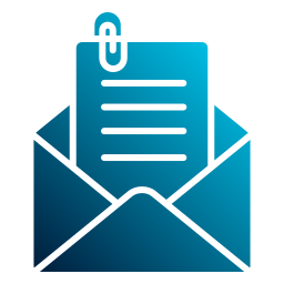 archivo adjunto de correo icono