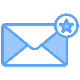 Starred mail icon