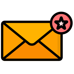Starred mail icon
