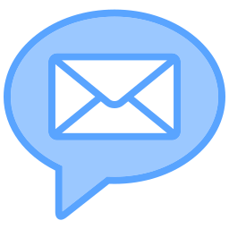 conversación por correo electrónico icono