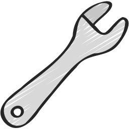 verstellbarer schraubenschlüssel icon