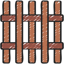 Wooden fence icon