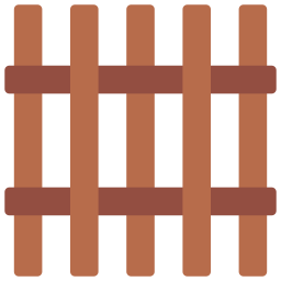 Wooden fence icon