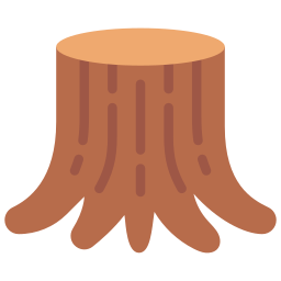 Tree stump icon