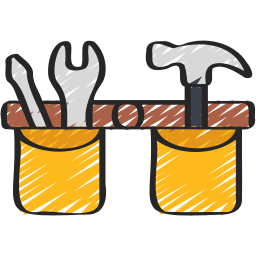 cinturón para herramientas icono