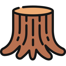 Tree stump icon