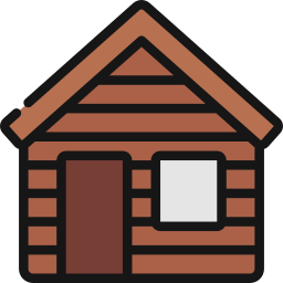 Log cabin icon