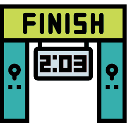 Finish line icon