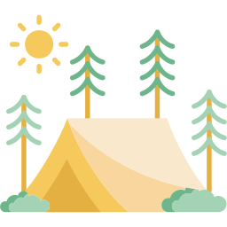 Summer camp icon