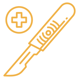 Surgical scalpel icon