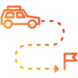 voyage en voiture Icône