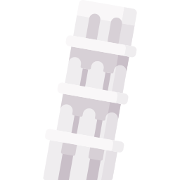 la tour penchée de pise Icône