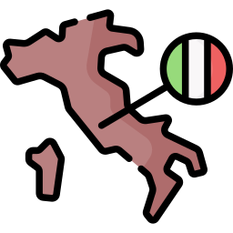 Italian map icon