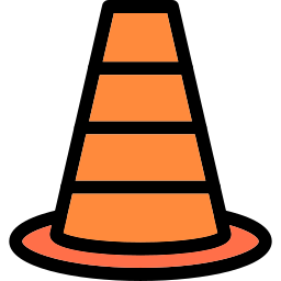 Traffic cone icon