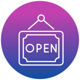 panneau ouvert Icône