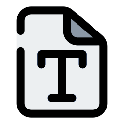 텍스트 파일 icon