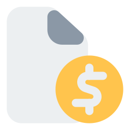 plik finansowy ikona