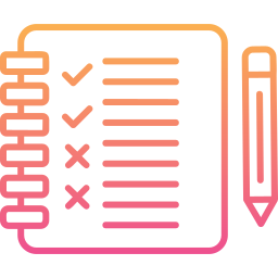 lista de verificación icono