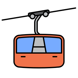 cabine du téléphérique Icône