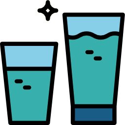 vaso de agua icono