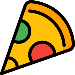 porción de pizza icono