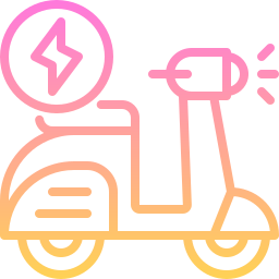 Electric scooter icon
