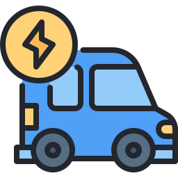 Electric car icon