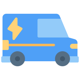 furgoneta electrica icono