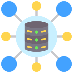 réseau de données Icône