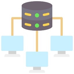 computação em cluster Ícone