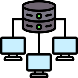 Cluster computing icon