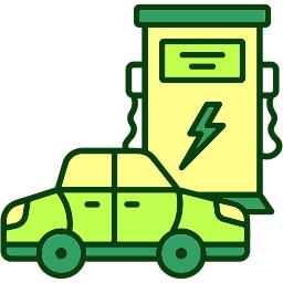 Electric car icon